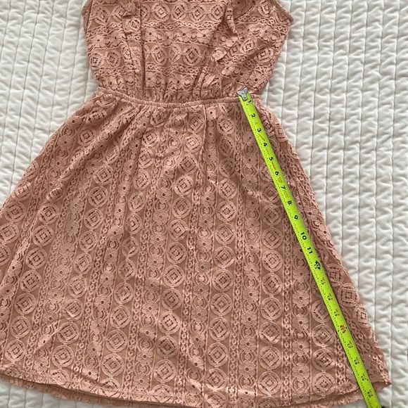 Monteau Mauve Lace Sleeveless Dress Size Small - Picture 13 of 15